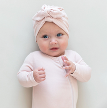 Load image into Gallery viewer, KYTE BABY RIBBED HEAD WRAP IN BLUSH