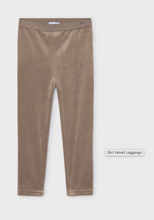 Load image into Gallery viewer, MAYORAL GIRL VELVET LEGGING IN NUEZ