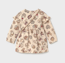 Load image into Gallery viewer, MYRL BABY GIRL PRINTED DRESS WITH CROISSANT BAG