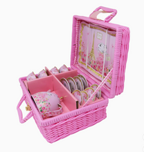 Load image into Gallery viewer, CLARIS THE CHICEST MOUSE IN PARIS PICNIC BASKET TEA SET