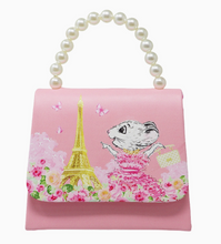 Load image into Gallery viewer, CLARIS THE CHICEST MOUSE IN PARIS  HANDBAG WITH PEARL HANDLE