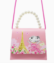 Load image into Gallery viewer, CLARIS THE CHICEST MOUSE IN PARIS  HANDBAG WITH PEARL HANDLE