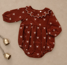 Load image into Gallery viewer, RYLEE + CRU FREYA ROMPER BOWS