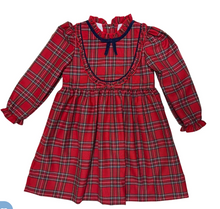 Load image into Gallery viewer, ZUCCINI KIDS ROYAL RED PLAID BRIANEE