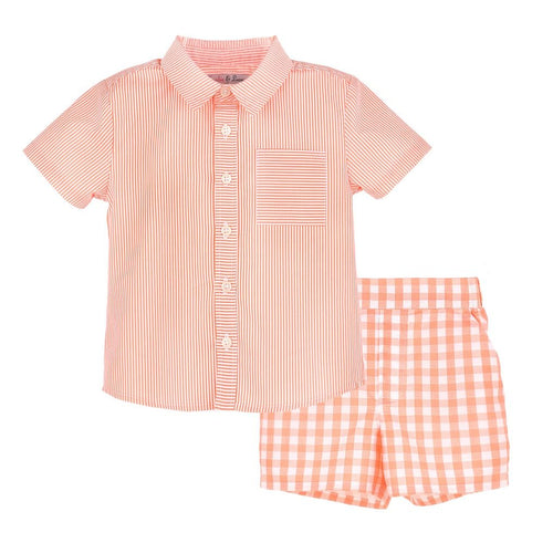 NEW CLASSIC'S BABY SHORT SET ORANGE