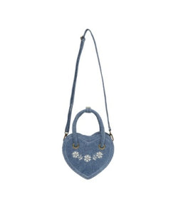 RYLEE & CRU HEART PURSE || INDIGO