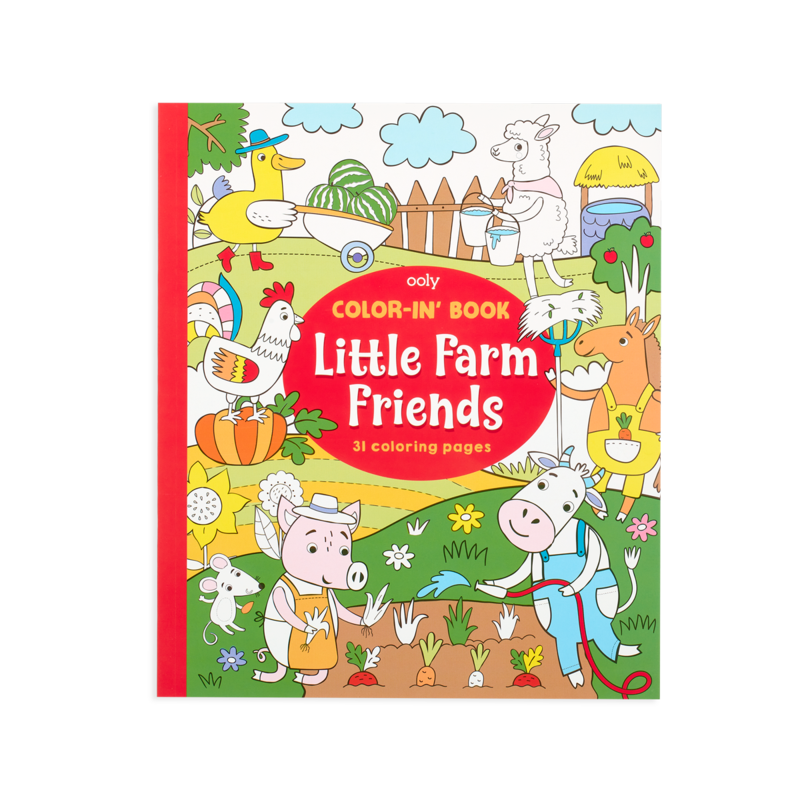 COLOR-IN' BOOK LITTLE FARM FRIENDS