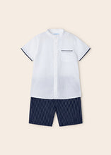 Load image into Gallery viewer, MAYORAL BOY 2 PC LINEN SHORT SET | NAVY