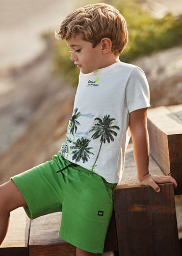 BOYS WHITE AND GREEN SET | MAYORAL 3679