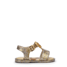 Load image into Gallery viewer, MINI MELISSA MAR SANDAL JELLY POP IN GLITTER GOLD