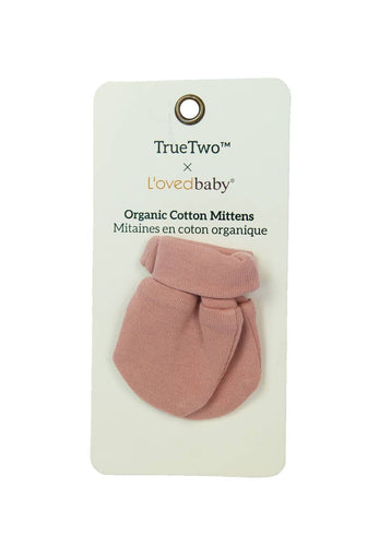 ORGANIC SCRATCH MITTENS - MAUVE