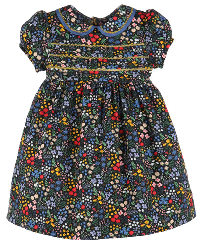 MIDNIGHT GARDEN DRESS | YELLOW | NEW  BABY & TODDLER LULI & ME FALL / WINTER 2022