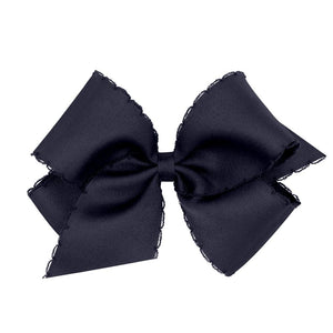 MOONSTITCH MONOTONE HAIR BOW KING - NAVY & MORE  BASIC COLORS