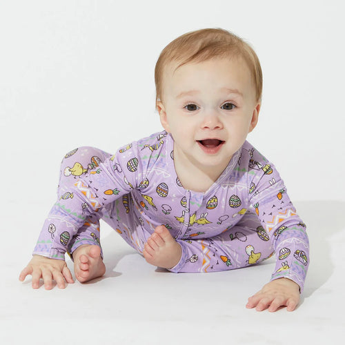 BELLABU BEAR EASTER ISLE PURPLE BAMBOO CONVERTIBLE  FOOTIE