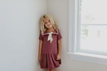 Load image into Gallery viewer, WREN AND JAMES SAILOR DRESS | MAROON