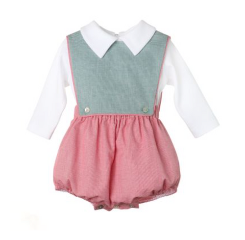 CHECK BABY OVERALL SET  | SOPHIE & LUCAS