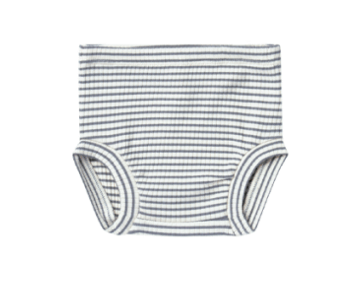 QUINCY MAE RIBBED BLOOMER | INDIGO STRIPE