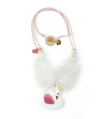WHITE SWAN NECKLACE | LILIES & ROSES