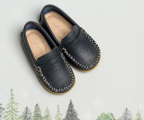 LOGAN NAVY CHILD LOAFER | ELEPHANTITO