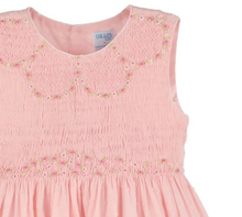 Load image into Gallery viewer, LULI &amp; ME SWISS DOT SMOCK DRESS IN PINK | SALE |