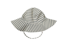 Load image into Gallery viewer, QUINCY MAE | SUN HAT | SEA GREEN STRIPE