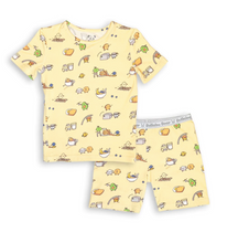 Load image into Gallery viewer, BELLABU BEAR LOVE YOU BRUNCHES BAMBOO SHORT SET