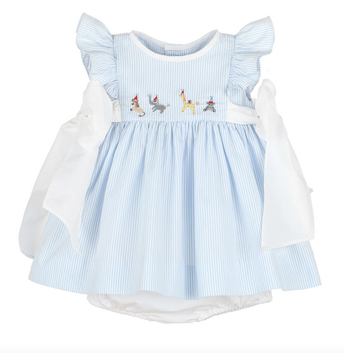 PARTY ANIMALS DRESS WITH BOWS  | SOPHIE & LUCAS