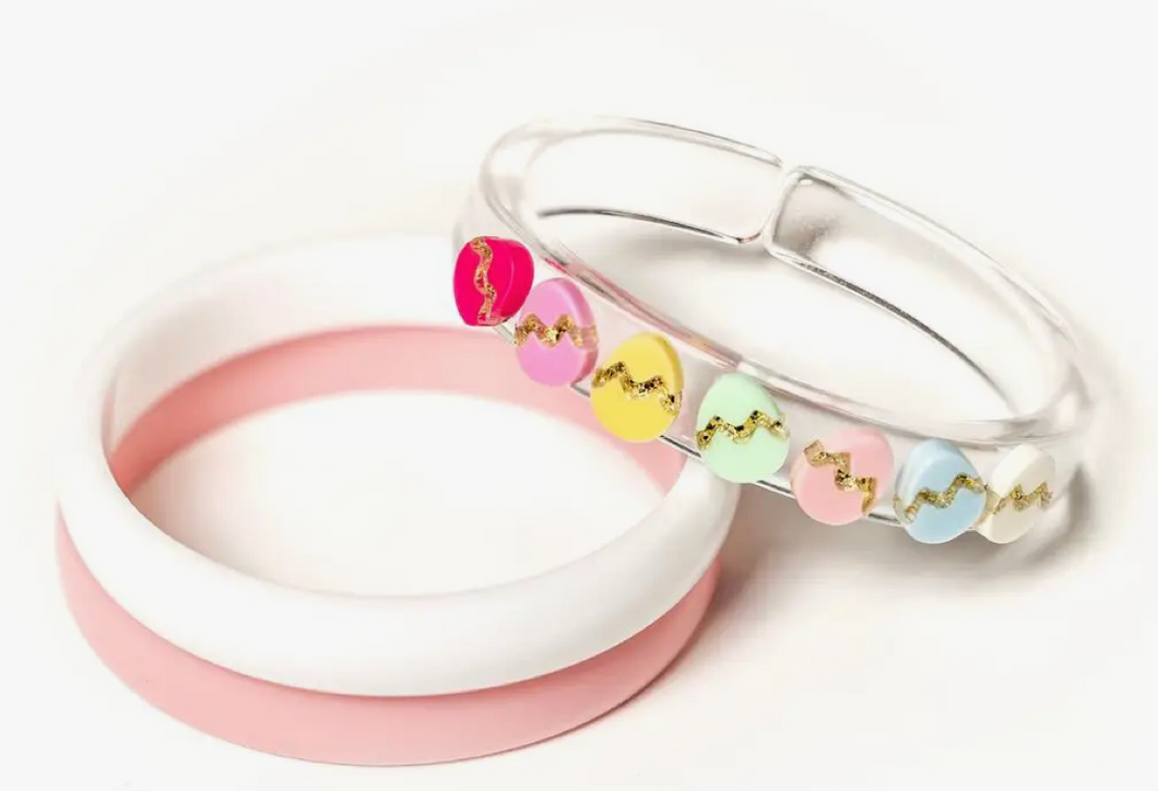 SPR23 Colorful Easter Eggs Bangles (Set of 3)