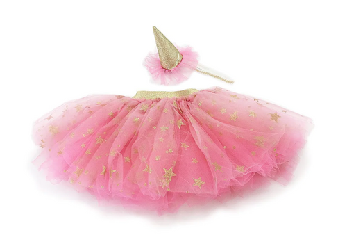 LET THE PARTY BEGIN TUTU SKIRT AND PARTY HAT
