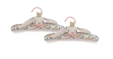 Load image into Gallery viewer, BUNNY PRINCESS PADDED BABY HANGERS 2 PC SRT
