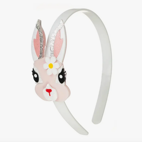 ADORABLE BUNNY WITH FLOWER HEADBAND | ACRYLIC