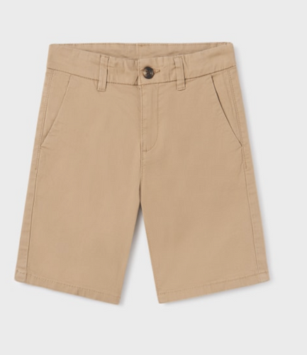 BASIC CHINO SHORT IN CANELA | MAYORAL BOY PRETEEN.   242