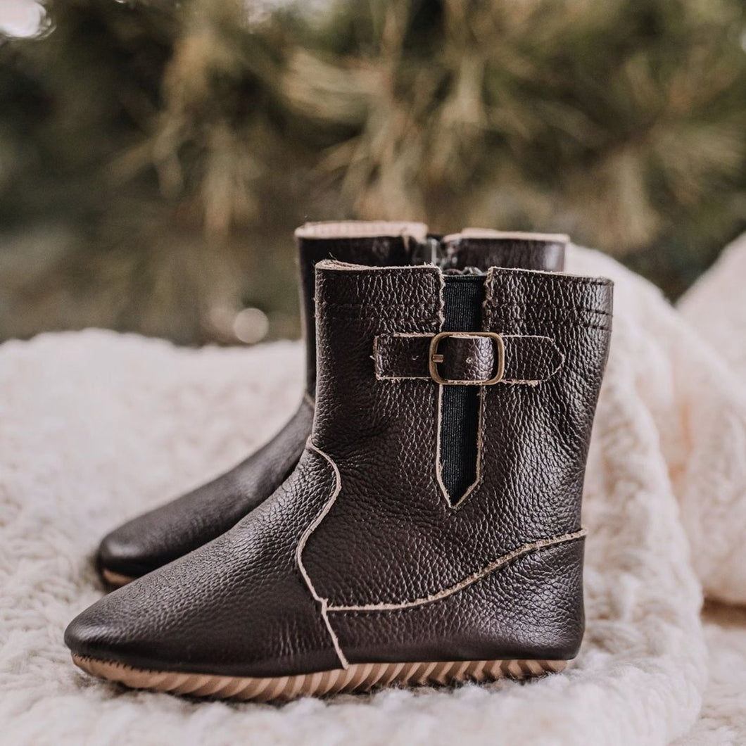 CHOCOLATE BROWN RIDING BOOTS | LITTLE LOVE BUG