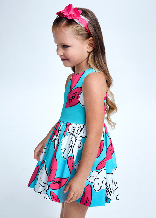THE DRESS IN TURQUOISE | MAYORAL | SIZES 4-9