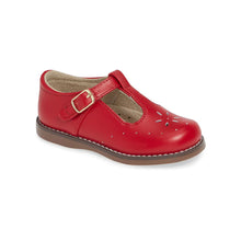 Load image into Gallery viewer, FOOTMATES SHERRY T STRAP APPLE RED
