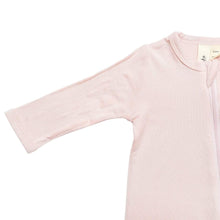 Load image into Gallery viewer, KYTE BABY ZIPPERED FOOTIE IN BLUSH