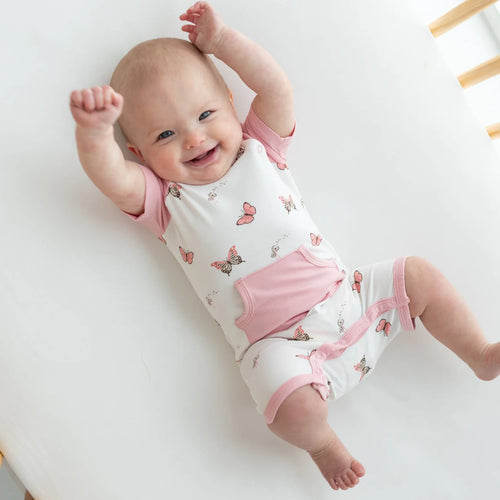 KYTE BABY SHORTALL IN BUTTERFLY
