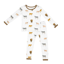 Load image into Gallery viewer, KYTE BABY | TODDLER 2 PC PAJAMA SET IN MOO