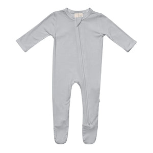 KYTE BABY ZIPPERED FOOTIE IN STORM