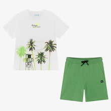 Load image into Gallery viewer, BOYS WHITE AND GREEN SET | MAYORAL