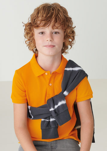 SUSTAINABLE COTTON SHORT SLEEVE POLO IN MANGO | MAYORAL